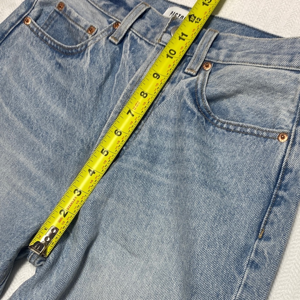 Pistola Jeans | Hemp Cotton | Button Fly 90s Straight Light Wash | Size 26 - Picture 7 of 11
